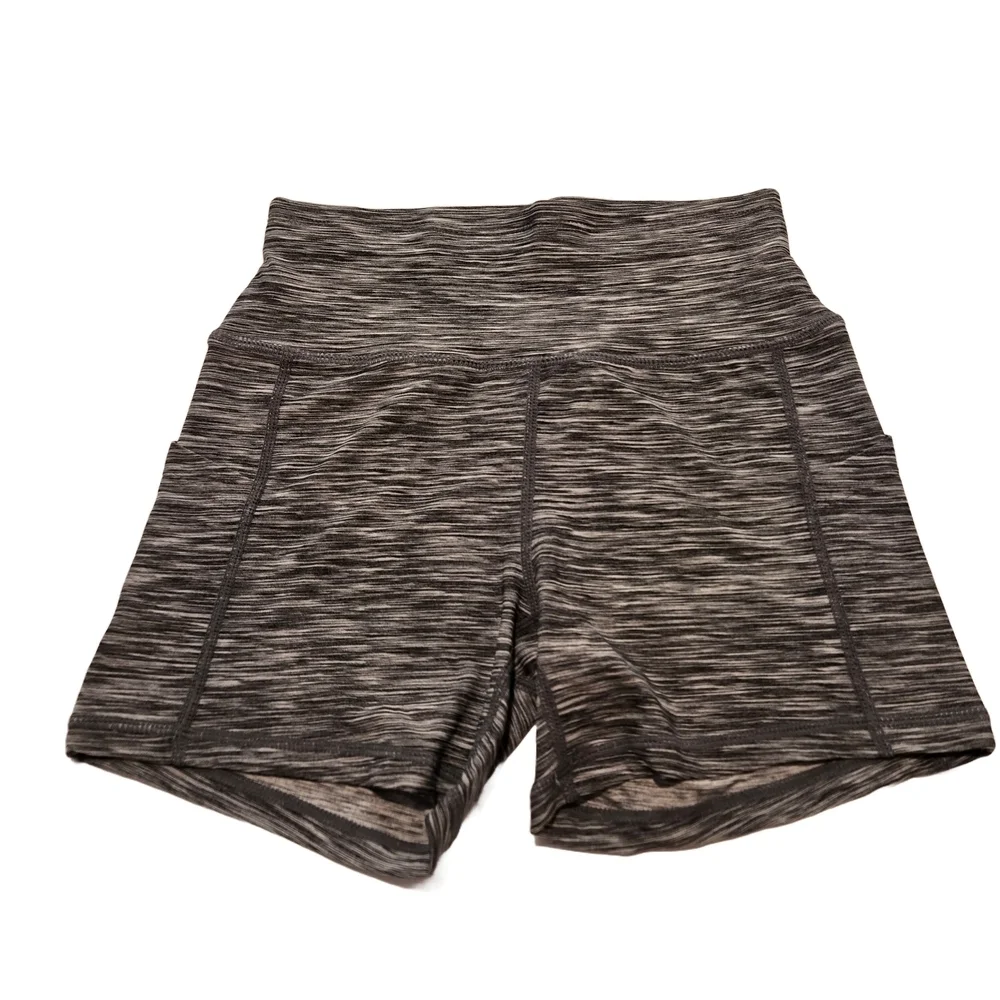Set of Three Athletic Shorts in Red, Gray, and Blue (New)